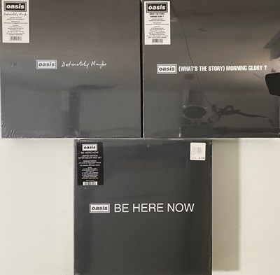 Lot 285 - OASIS - LIMITED EDITION LP BOX SETS (DEFINITELY MAYBE/MORNING GLORY/BE HERE NOW)
