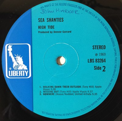 Lot 9 - HIGH TIDE - SEA SHANTIES LP (UK STEREO - LIBERTY - LBS 83264)