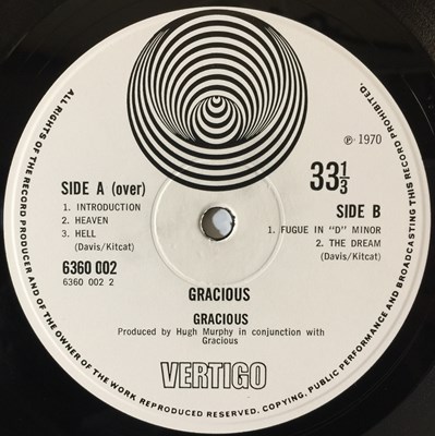 Lot 20 - GRACIOUS - GRACIOUS LP (UK VERTIGO - LARGE SWIRL - 6360 002)