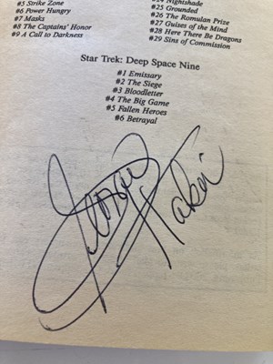 Lot 140 - STAR TREK - CAST AND CREW AUTOGRAPHS.