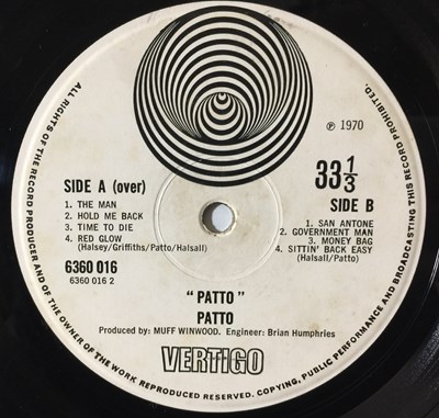 Lot 26 - PATTO - S/T LP (UK VERTIGO SWIRL - 6360 016)