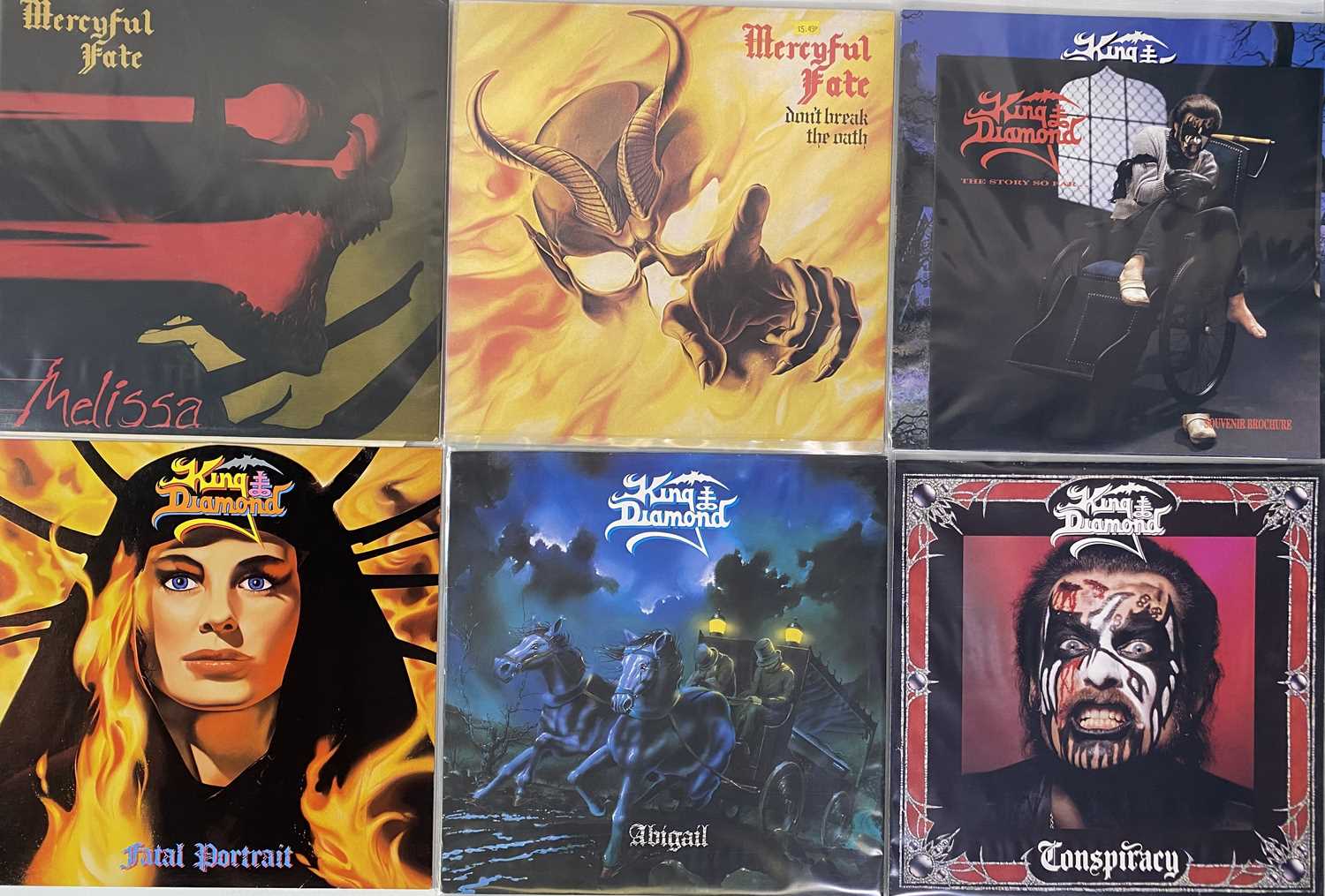 Lot 79 - MERCYFUL FATE & RELATED (KING DIAMOND) - LP COLLECTION