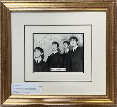 Lot 157 - BEATLES FULLY SIGNED POSTCARD