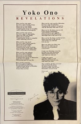 Lot 159 - YOKO ONO / GEORGE MARTIN AUTOGRAPHS