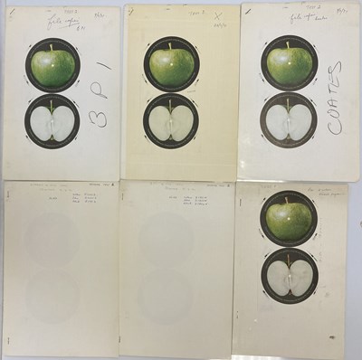 Lot 161 - THE BEATLES / APPLE RECORDS 1971 PROOF APPLE LABEL DESIGNS