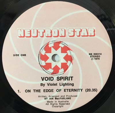 Lot 105 - VIOLET LIGHTNING - VOID SPIRIT LP (ORIGINAL AUSTRALIAN COPY - NEUTRON STAR NS 666314)