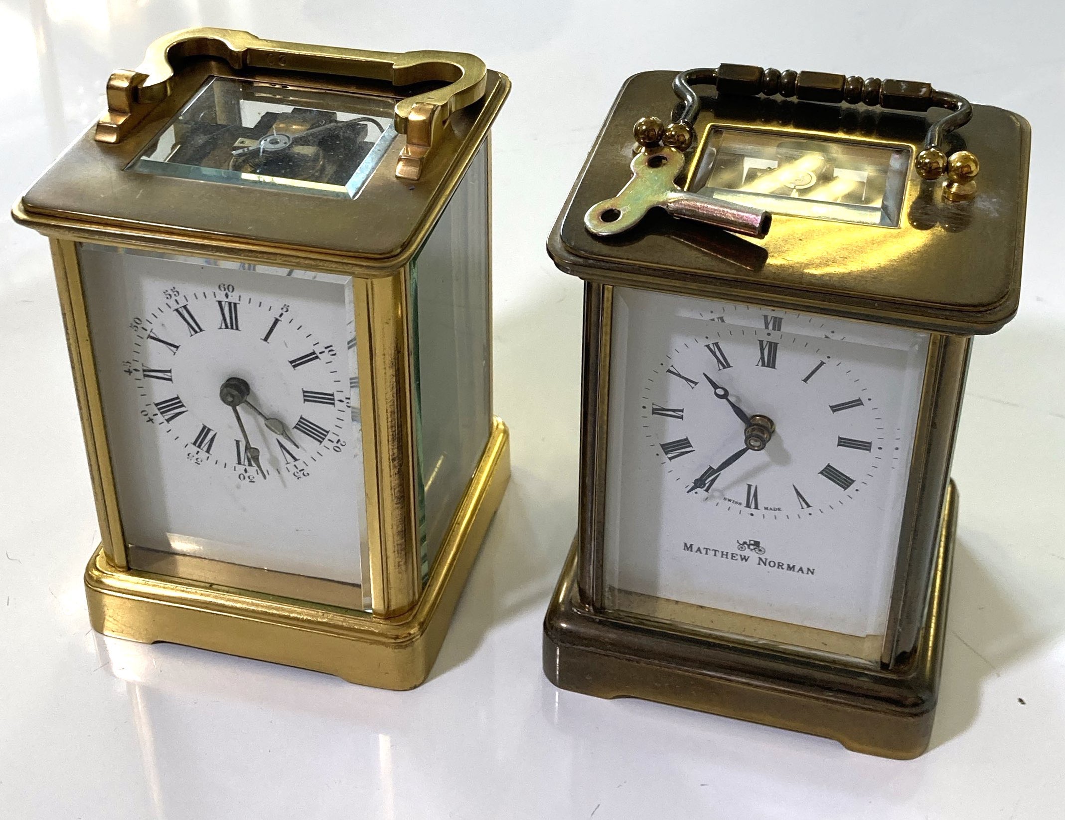Lot 74 CARRIAGE CLOCKS INC BY MATTHEW NORMAN.