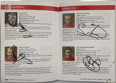Lot 29 - MANCHESTER UNITED - A MULTI SIGNED 2002 YEARBOOK.