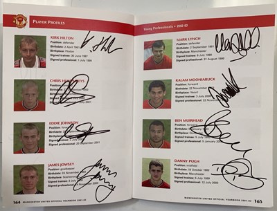 Lot 29 - MANCHESTER UNITED - A MULTI SIGNED 2002 YEARBOOK.