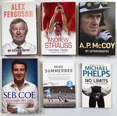 Lot 32 - SPORTING AUTOBIOGRAPHIES SIGNED.