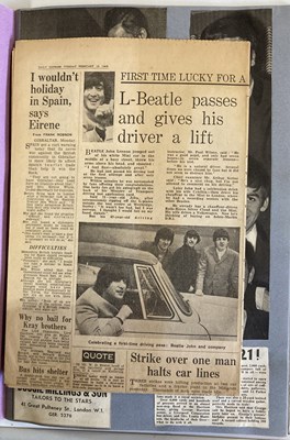 Lot 168 - BEATLES 1960S SCRAPBOOK AND ORIGINAL MAGAZINES AND NEWSPAPERS