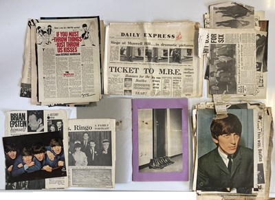 Lot 168 - BEATLES 1960S SCRAPBOOK AND ORIGINAL MAGAZINES AND NEWSPAPERS