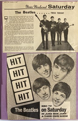 Lot 168 - BEATLES 1960S SCRAPBOOK AND ORIGINAL MAGAZINES AND NEWSPAPERS