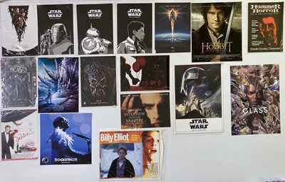 Lot 246 - STAR WARS/00s ACTIONS FILMS - MINI POSTERS AND PROMOTIONAL EPHEMERA.