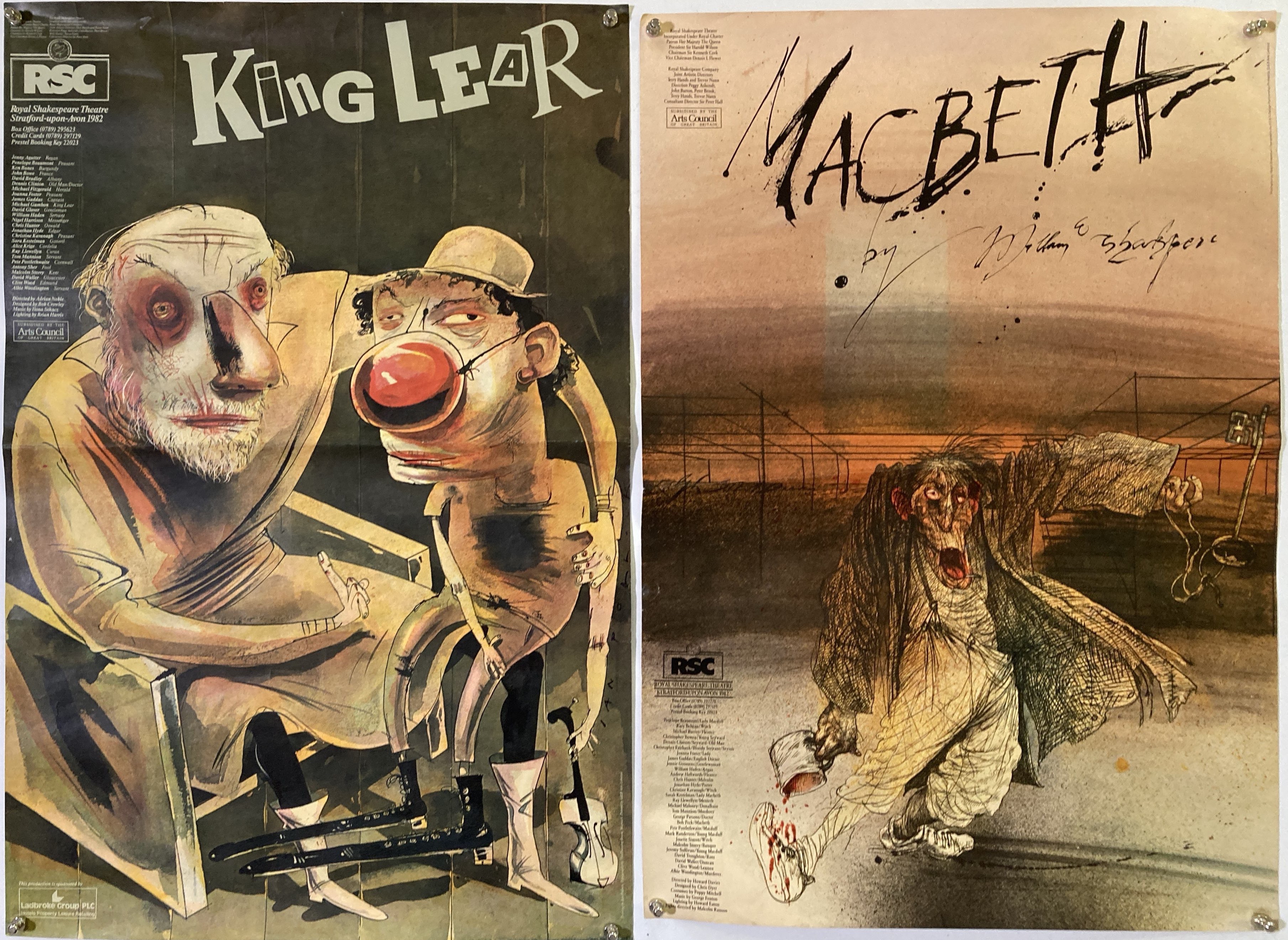Ralph Steadman Rsc Lot 68 - RALPH STEADMAN - RSC POSTERS.
