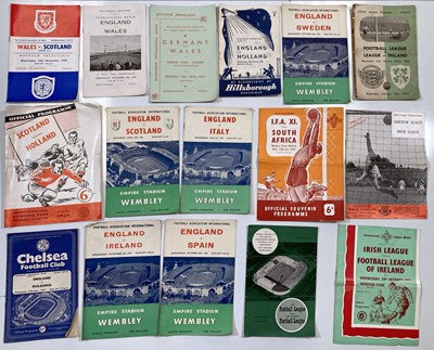 Lot 50 - 1950S/60S FOOTBALL PROGRAMMES - INTERNATIONAL TIES.