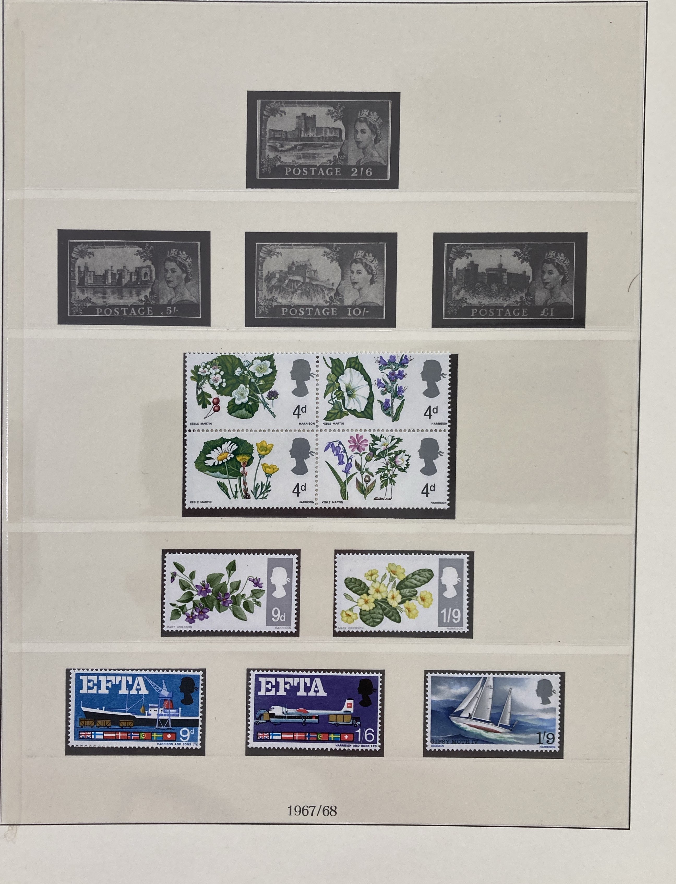 Lot 4 MINT / UNFRANKED STAMP COLLECTION.