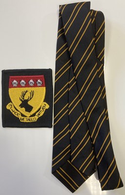 Lot 174 - THE BEATLES QUARRY BANK SCHOOL BADGE AND TIE