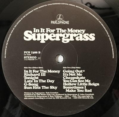 Lot 34 - SUPERGRASS - IN IT FOR THE MONEY LP (UK ORIGINAL - PCS 7388)