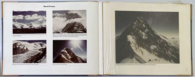 Lot 216 - MOUNTAINEERING INTEREST - THE ASCENT OF MT KONGUR (1981) A PRESENTATION BOOK WITH MANY PHOTOGRAPHS.