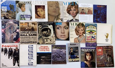 Lot 41 - COLLECTABLE MAGAZINES INC 1960S VOGUE MAGAZINES.
