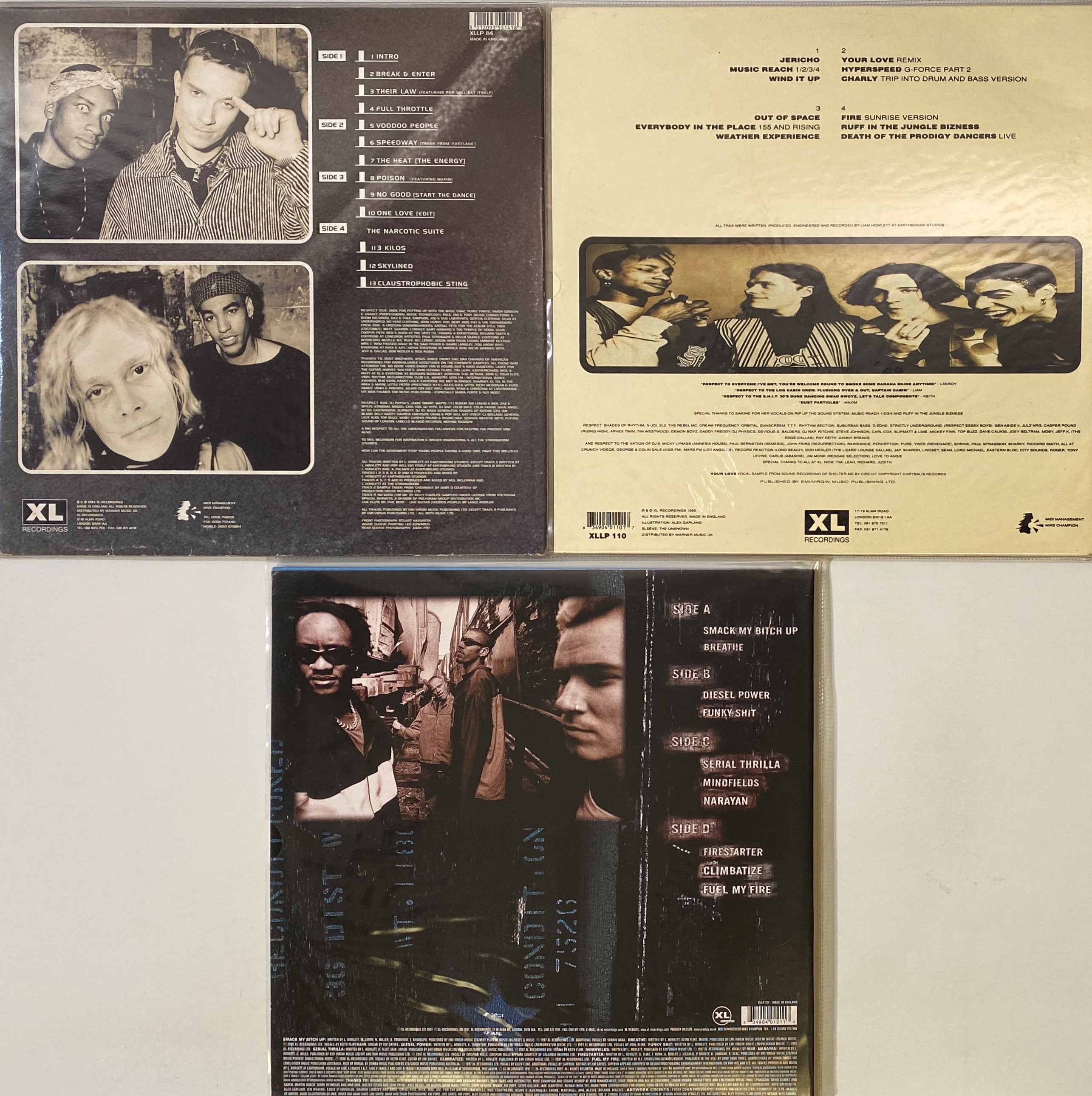 THE PRODIGY LP 3タイトルまとめ売り 洋楽