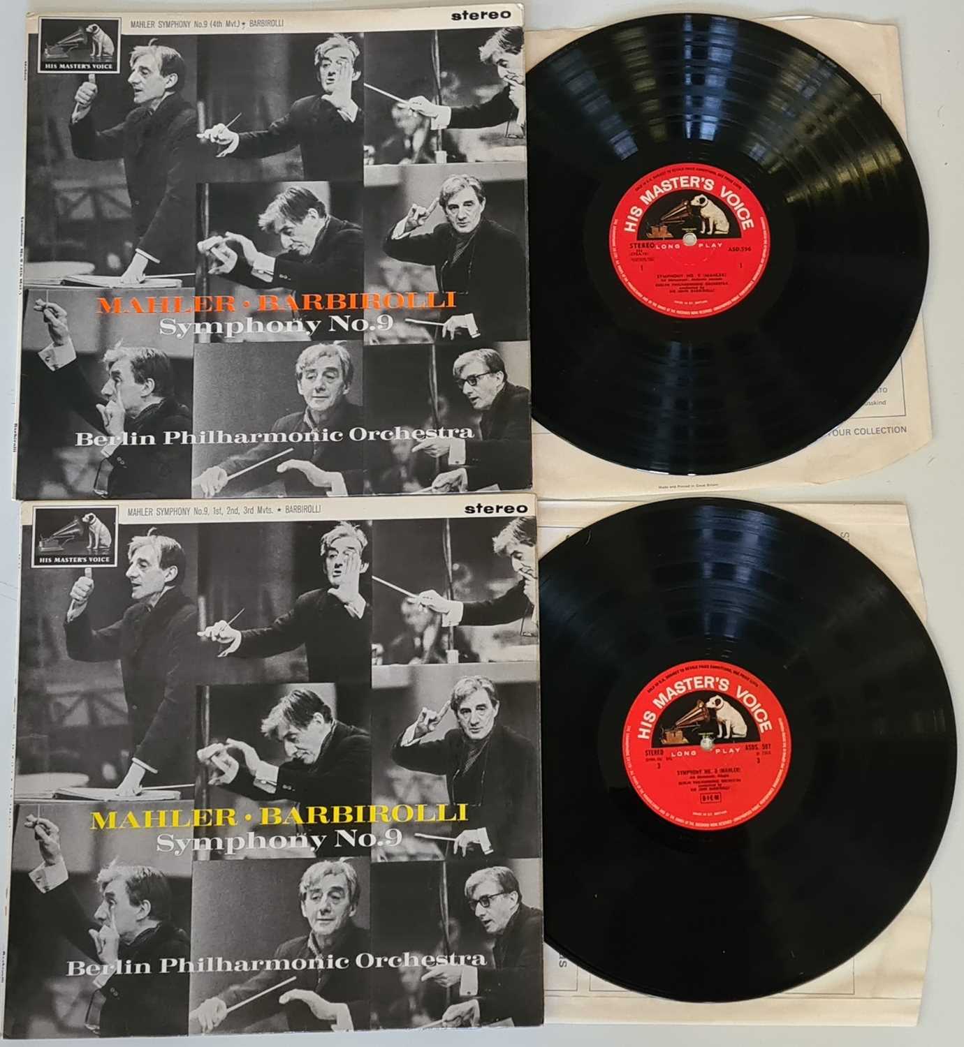 Lot 131 - ASD 596/597 - SIR JOHN BARBIROLLI - MAHLER SYMPHONY NO. 9 (ORIGINAL UK STEREO RECORDING)