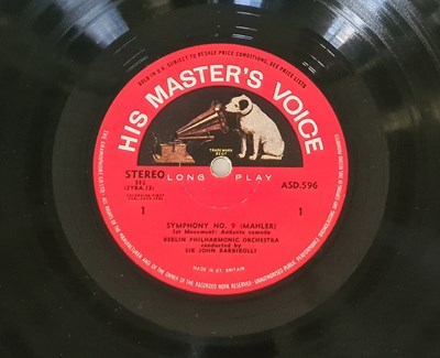 Lot 131 - ASD 596/597 - SIR JOHN BARBIROLLI - MAHLER SYMPHONY NO. 9 (ORIGINAL UK STEREO RECORDING)