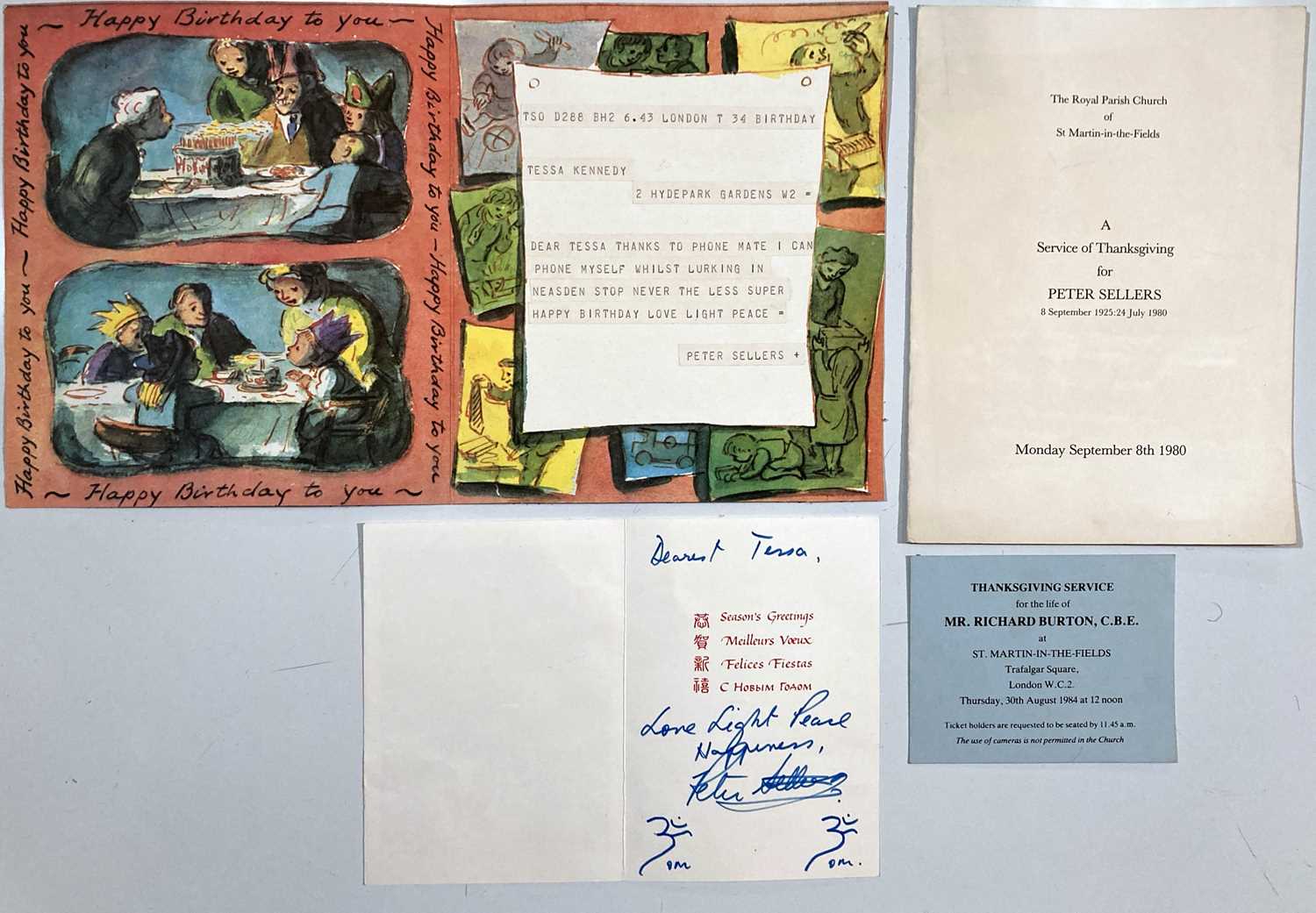 Lot 192 - SCREEN LEGENDS - PETER SELLERS /  RICHARD BURTON.