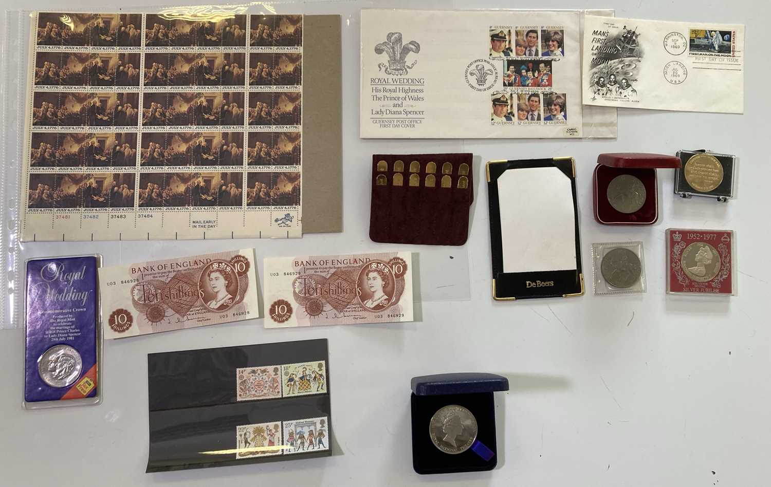 Lot 16 - COINS, BANKNOTES AND STAMPS.