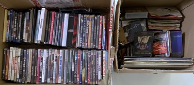 Lot 11 - LARGE COLLECTION OF VINYL, DVDS, 8 TRACKS AND MORE.