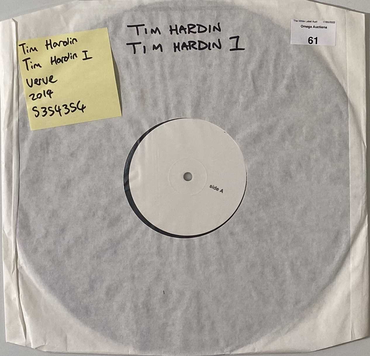 Lot 61 - TIM HARDIN - TIM HARDIN 1 LP (2014 - VERVE 5354354)
