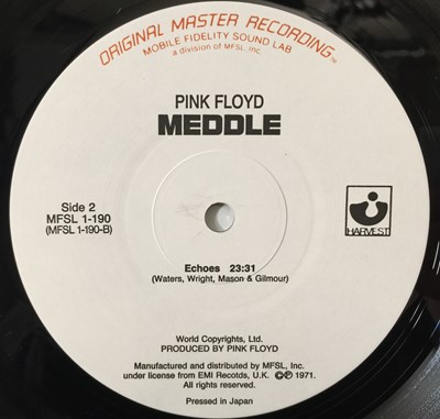 Lot 47 - PINK FLOYD - MEDDLE LP (LIMITED EDITION MOFI AUDIOPHILE PRESSING - MFSL 1-190)