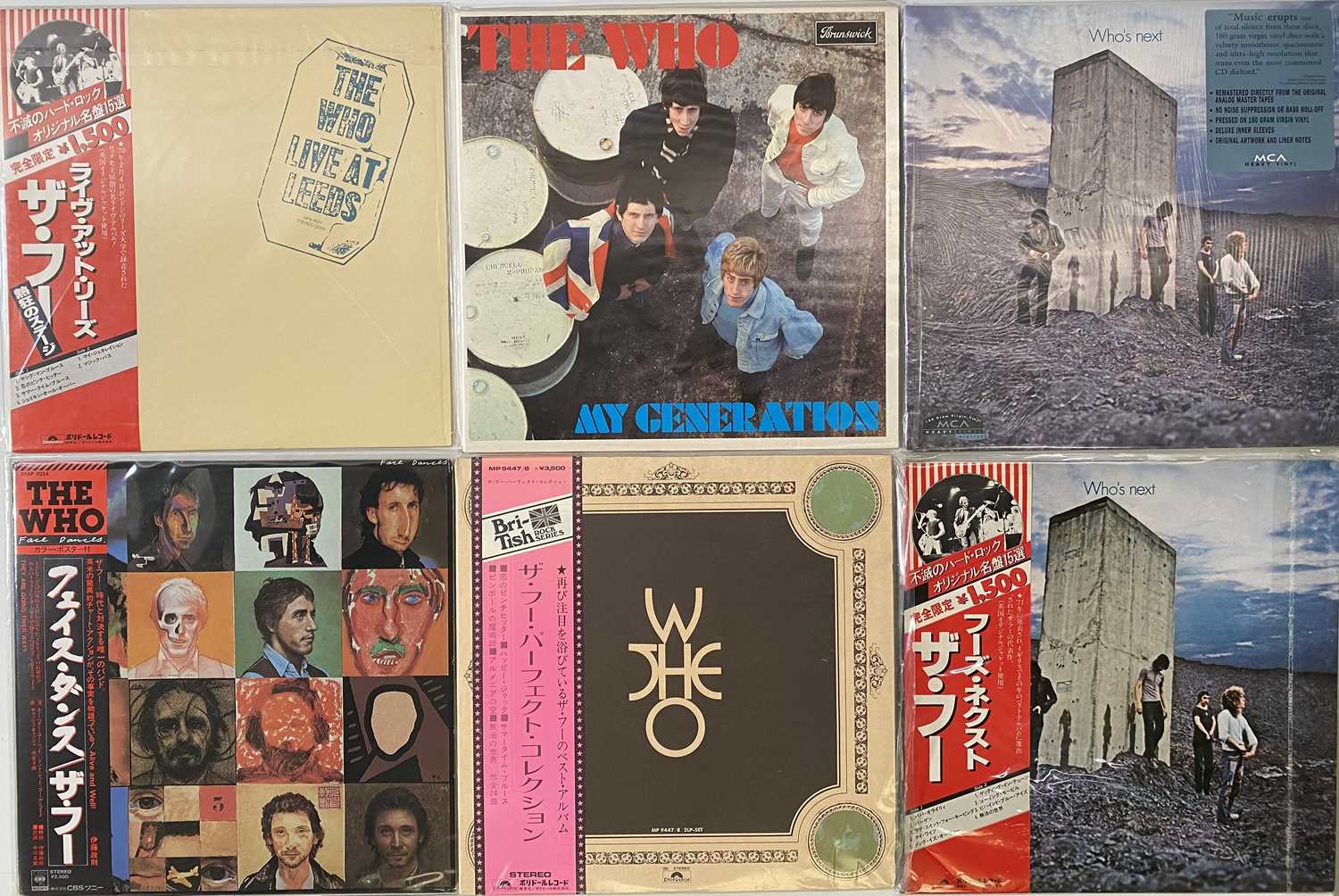 Lot 49 - THE WHO - LP PACK (REISSUE/ JAPANESE PRESSINGS)