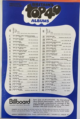 Lot 190 - BRITAIN'S TOP 50 PRINTED CHARTS - BEATLES