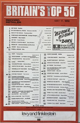 Lot 191 - BRITAIN'S TOP 50 PRINTED CHARTS - BEATLES