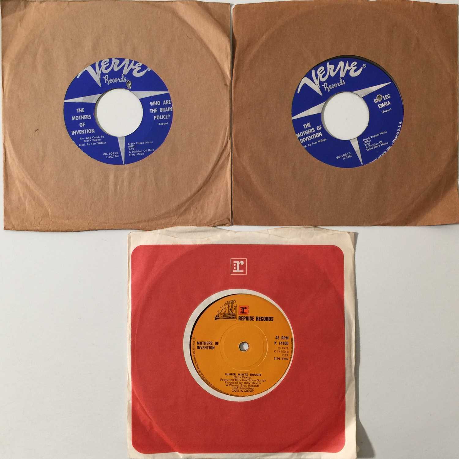 Lot 136 - THE MOTHERS OF INVENTION (FRANK ZAPPA) - 7"