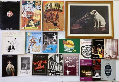 Lot 44 - MUSIC BOOKS /  THEATRE AND MUSIC PROGRAMMES / HMV POSTER.