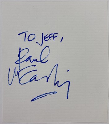 Lot 514 - PAUL MCCARTNEY - SIGNED PAGE