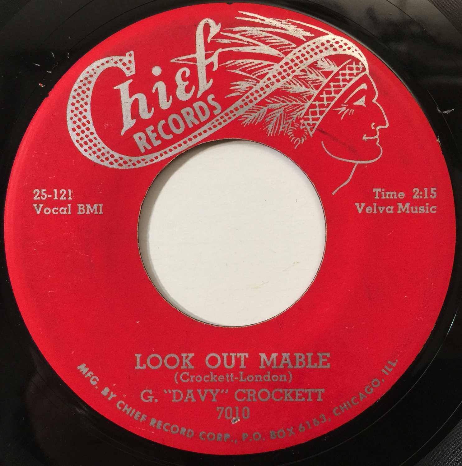 Lot 5 - G DAVY CROCKETT - LOOK OUT MABLE 7" (US ORIGINAL - CHIEF 7010)
