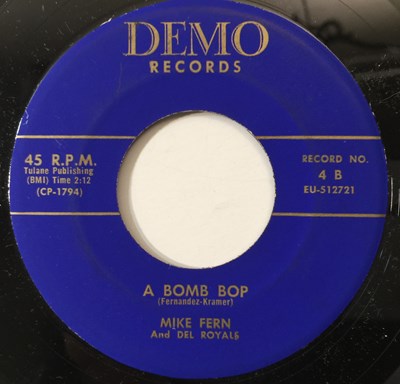 Lot 22 - MIKE FERN AND DEL ROYALS - BRAKE JAKE/ A BOMB POP 7" (US ROCKABILLY - DEMO 4)