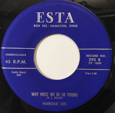 Lot 66 - HAROLD LEE - BLOND HEADED WOMAN/ WHY MUST WE BE SO YOUNG 7" (ESTA 293)