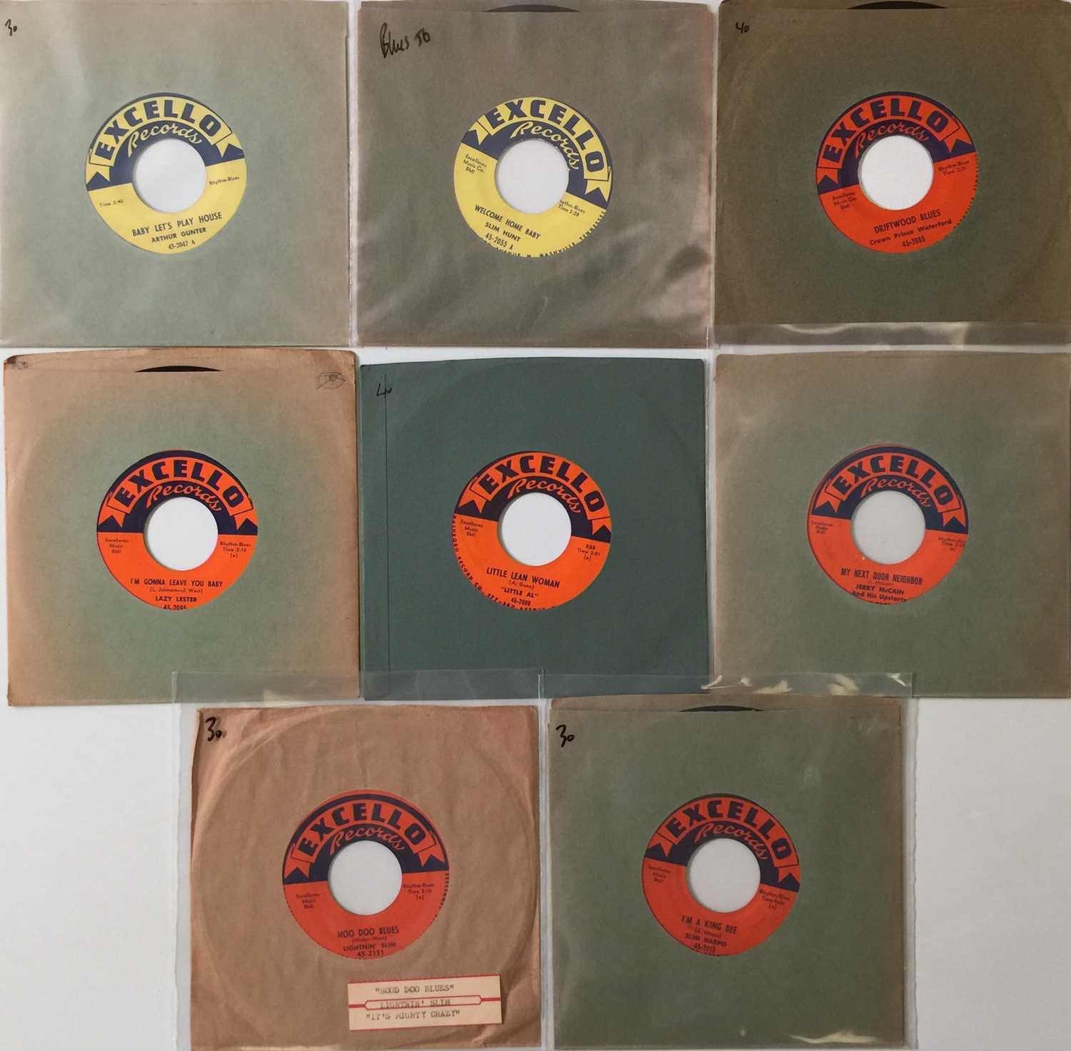 Lot 77 - EXCELLO 2047 TO 2131 - BLUES/ R&B 7" PACK