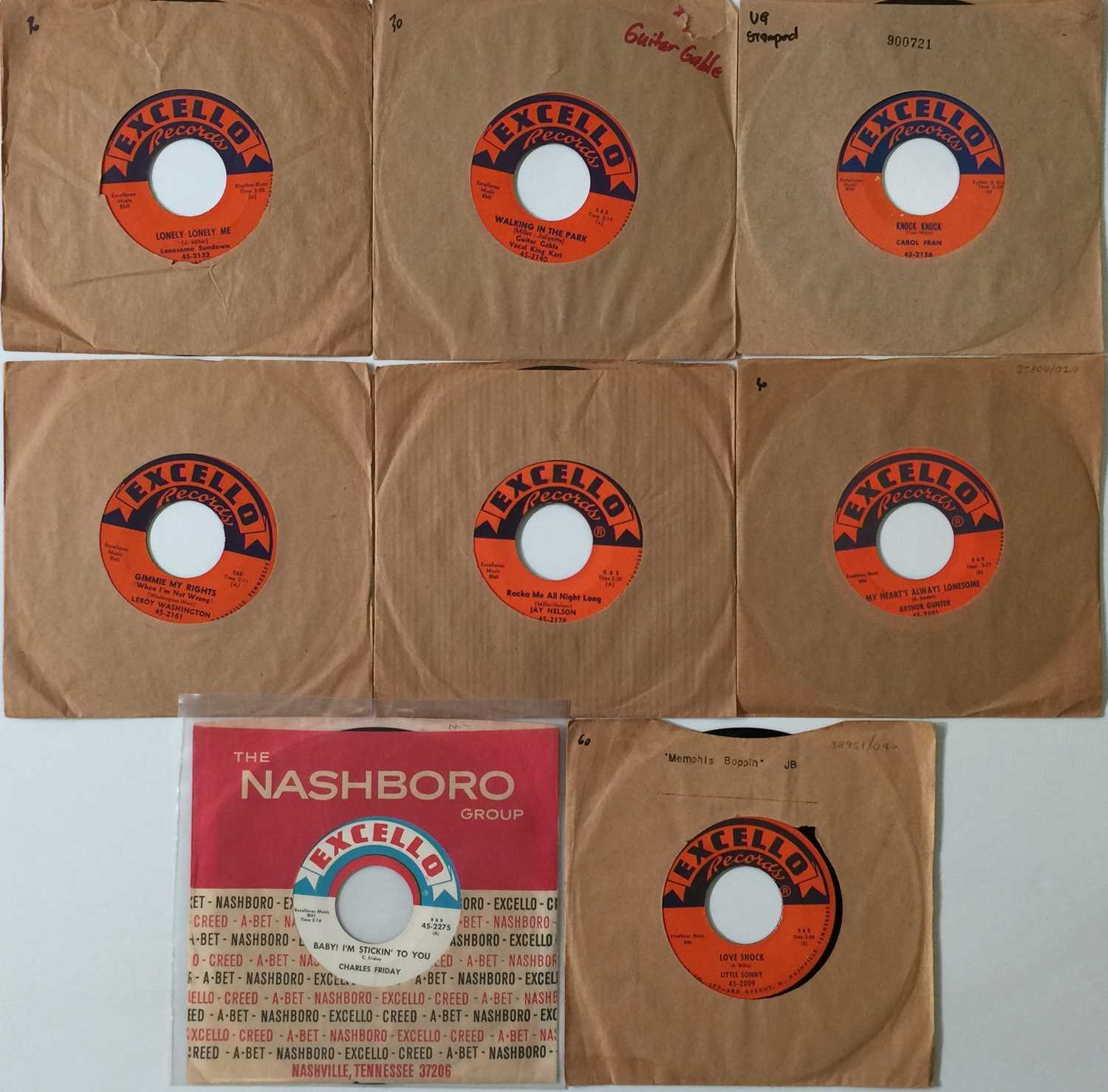 Lot 78 - EXCELLO 2152 TO 2275 - BLUES/ R&B 7" PACK