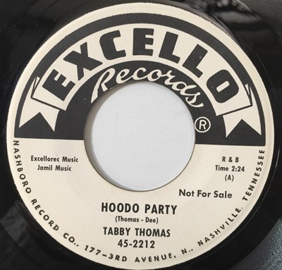 Lot 80 - TABBY THOMAS - HOODO PARTY/ ROLL ON OLE MULE 7" (EXCELLO PROMO - 45-2212)