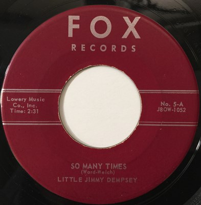 Lot 87 - LITTLE JIMMY DEMPSEY - SO MANY TIMES/ BOP HOP 7" (US ROCKABILLY - FOX No. 5)