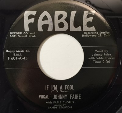 Lot 90 - JOHNNY FAIRE - YOU GOTTA WALK THE LINE 7" (ROCK N ROLL - FABLE F-601-45)