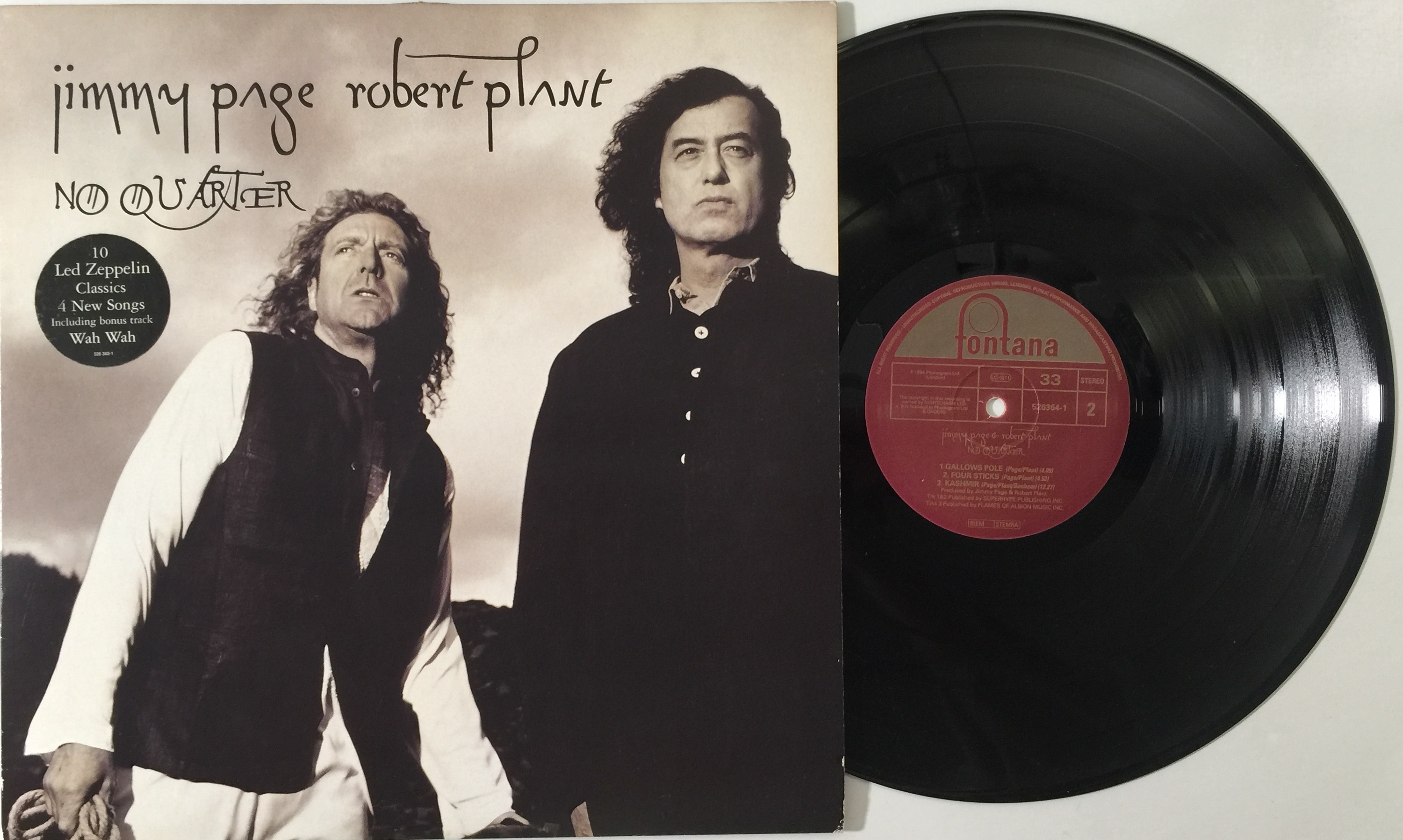 Led Zeppelin Jimmy purchases Page & Robert Plant - NO QUARTER 1994 (82706-1) Vinyl Record