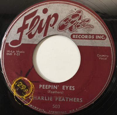 Lot 104 - CHARLIE FEATHERS - I'VE BEEN DECEIVED/ PEEPIN' EYES 7" (HONKY TONK - FLIP 503)