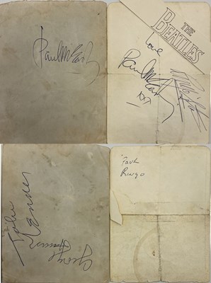 Lot 221 - BEATLES AUTOGRAPH SET